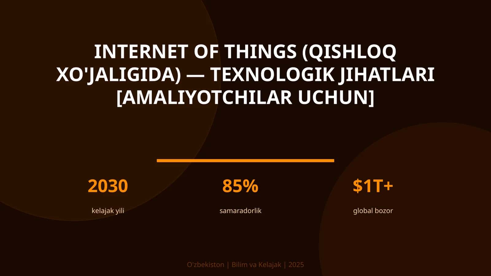 Internet of Things (qishloq xo'jaligida) — texnologik jihatlari [amaliyotchilar uchun] 1