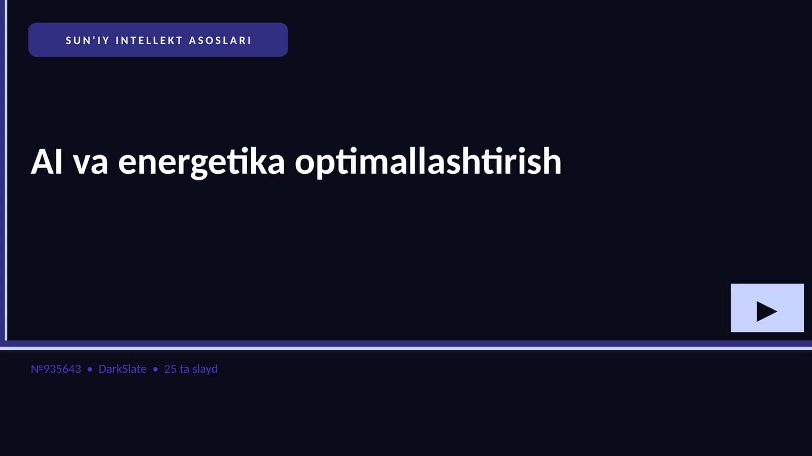 SUN'IY INTELLEKT ASOSLARI 1