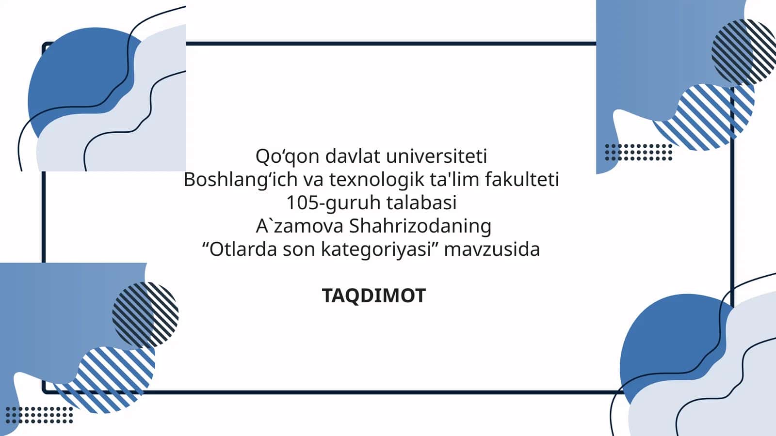 Otlarda son Kategoriyasi 1
