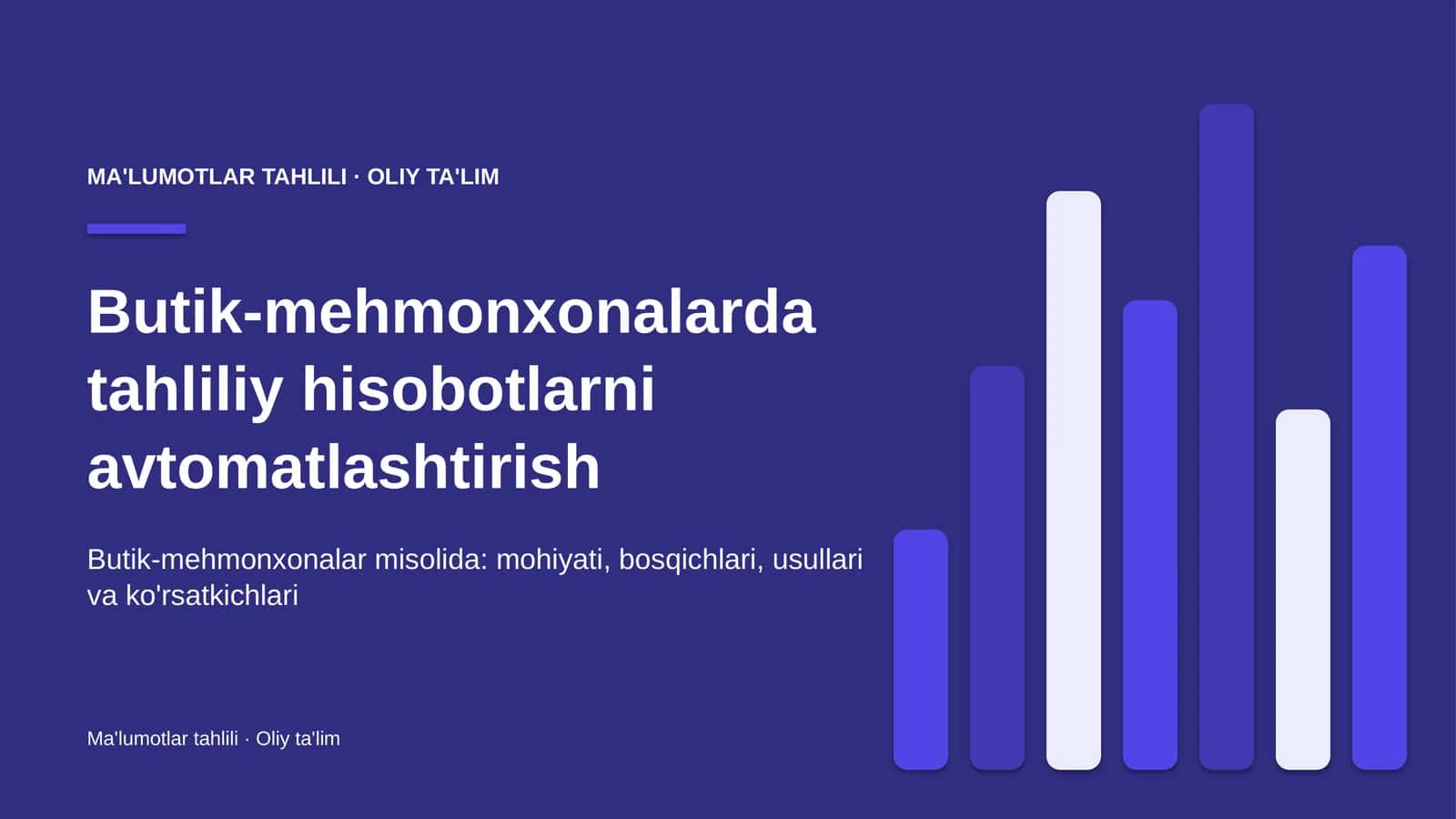 Butik-mehmonxonalarda tahliliy hisobotlarni avtomatlashtirish 1