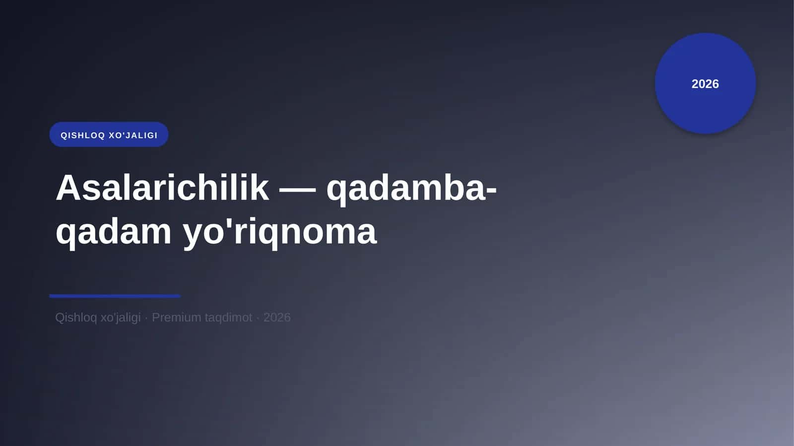 Asalarichilik — qadamba-qadam yo'riqnoma 1
