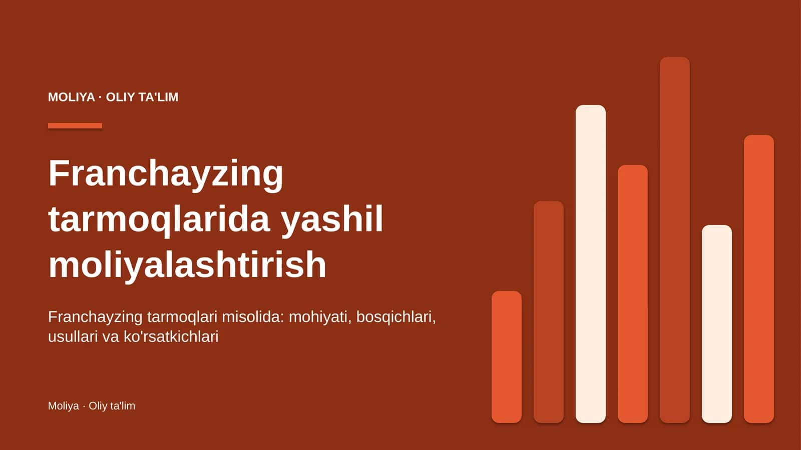 franchayzing tarmoqlarida yashil moliyalashtirish 4627 1