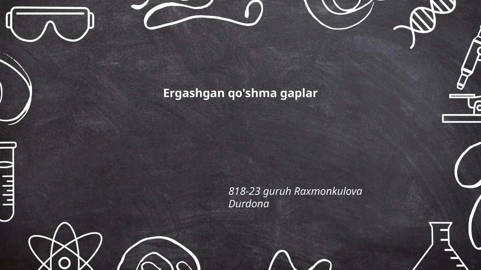 Qo'shma gaplar 1