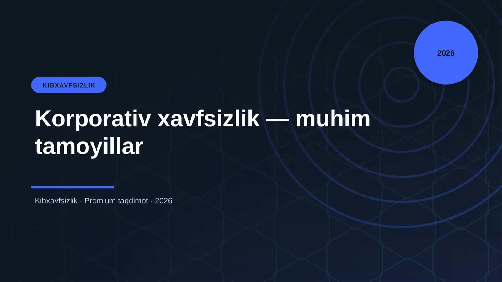 Korporativ xavfsizlik — muhim tamoyillar 1