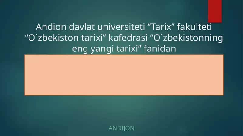 O‘zbekistonda demokratik, fuqarolik jamiyati asoslarining shakllanishi, amalga oshirilgan siyosiy islohotlar 1