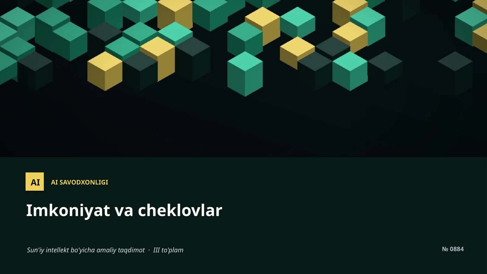 AI SAVODXONLIGI 1