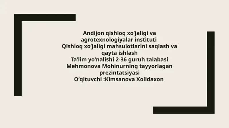 Meva va rezavor mevalarning tashqi muhit omillariga talabi 1