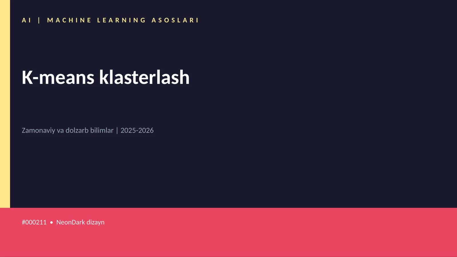 K-means klasterlash 1