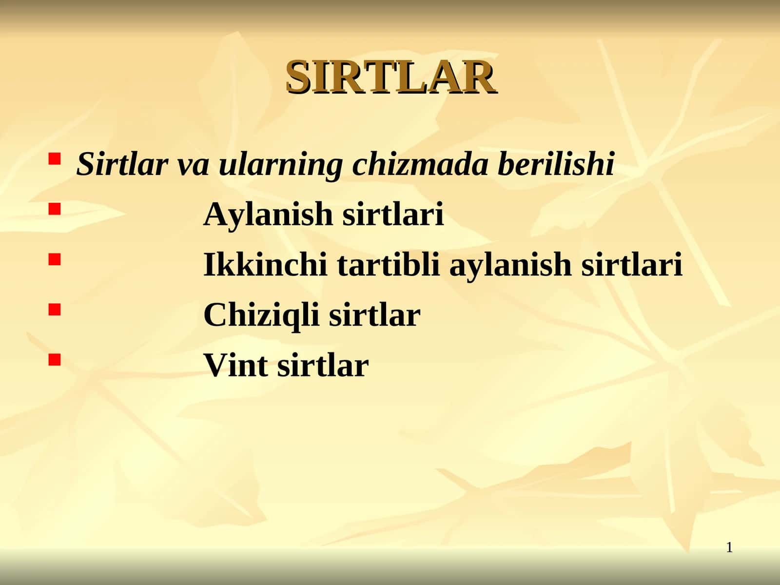 SIRTLAR 1
