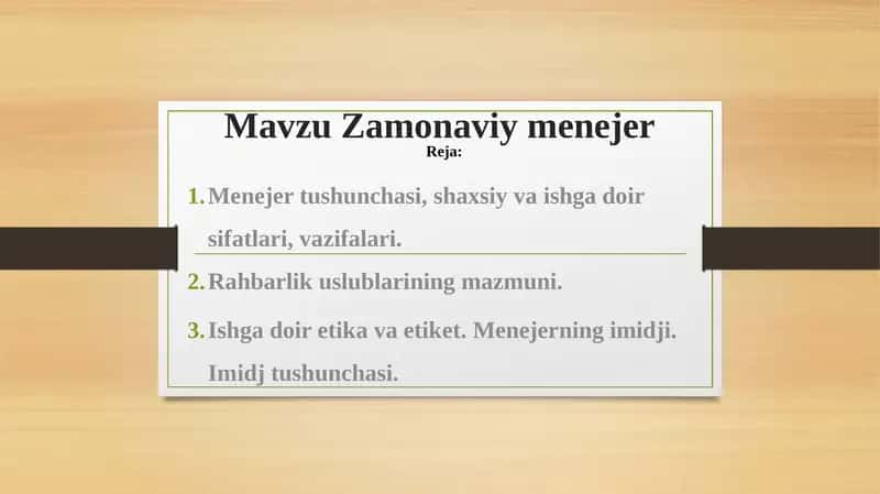 Zamonaviy menejer 1