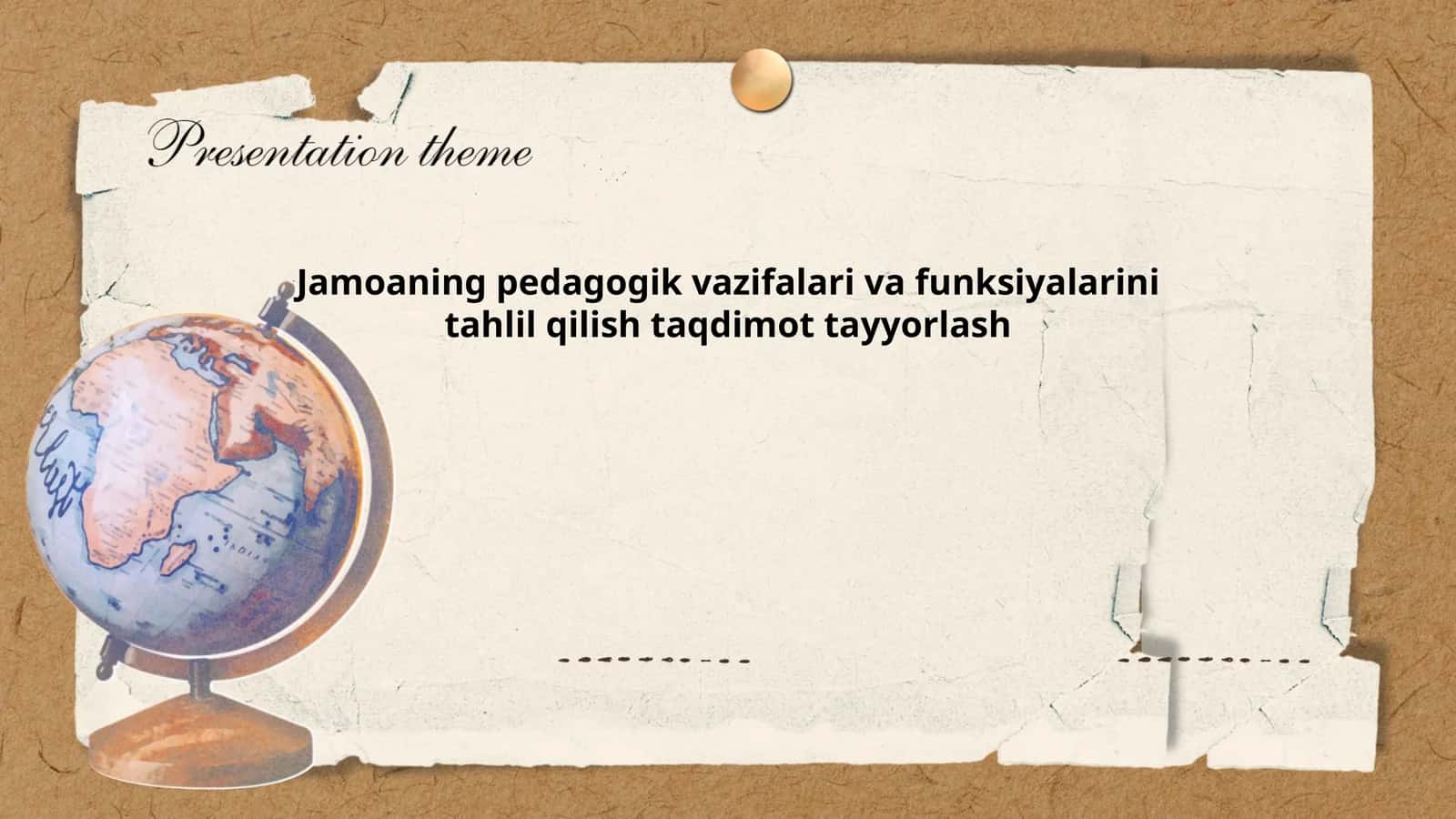 Jamoaning pedagogik vazifalari va funksiyalarini tahlil qilish taqdimot tayyorlash 1