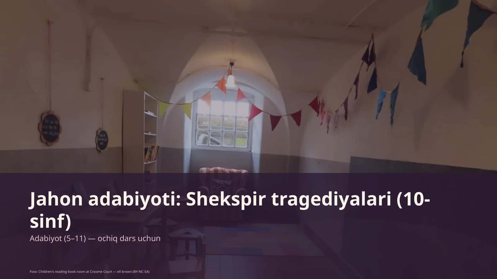 Jahon adabiyoti: Shekspir tragediyalari (10-sinf) 1
