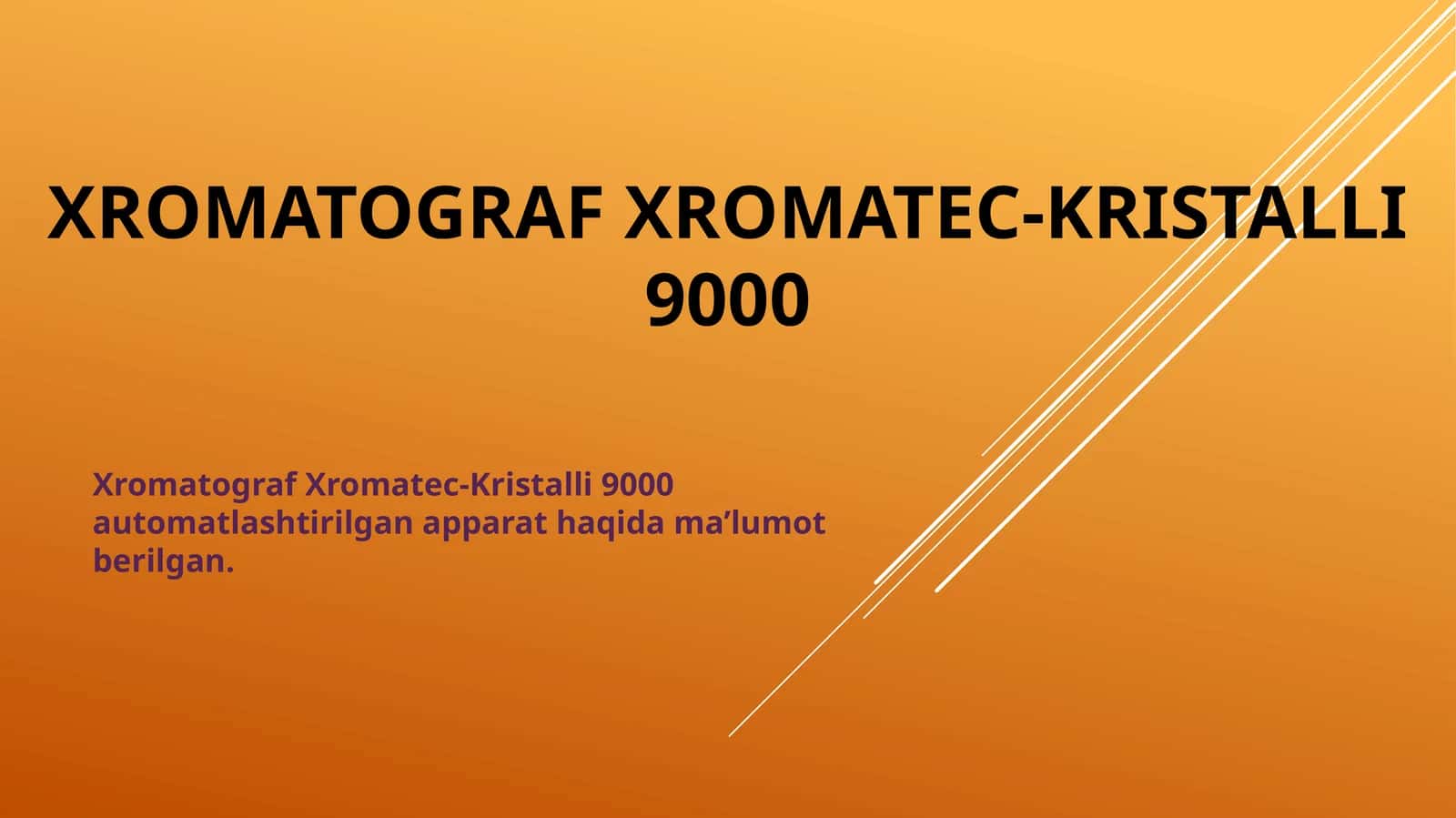 XromatografXromatec-Kristalli 9000 1
