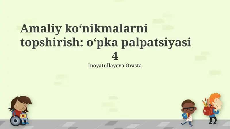 O'pkani palpatsiya qilish - nafas olish tizimining muhim tekshiruvi 1