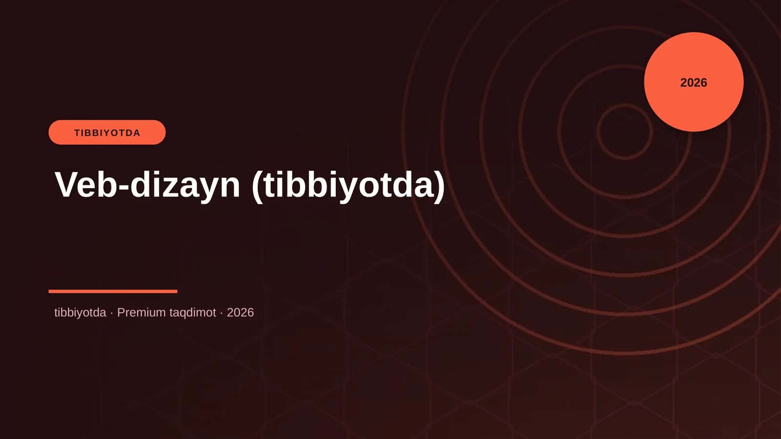 Veb-dizayn (tibbiyotda) 1