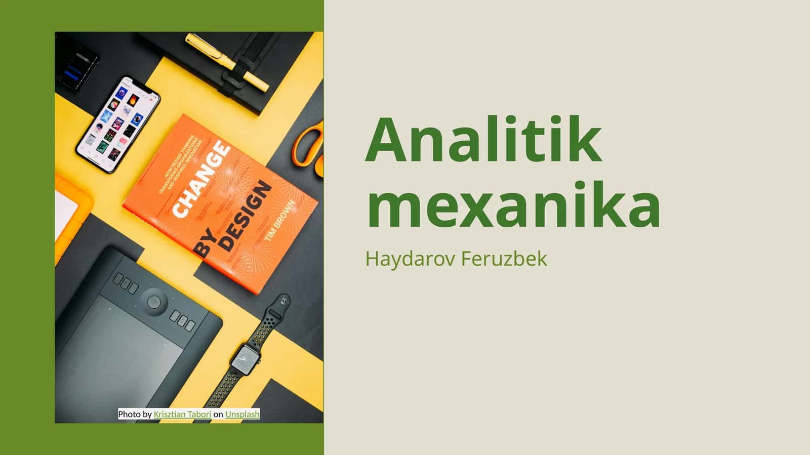 Analitik mexanika 1
