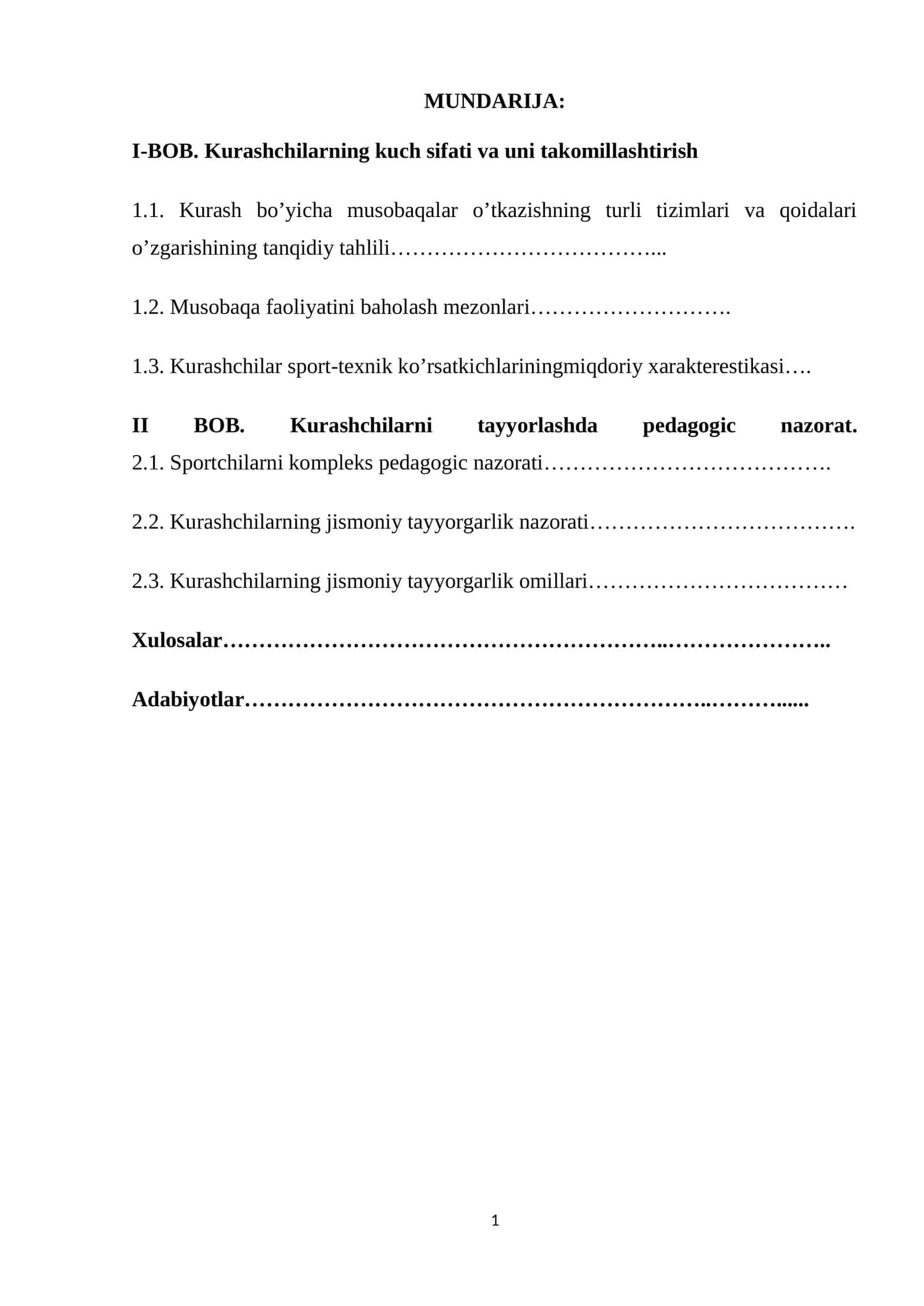 Kuch sifati va takomillashtirish 1