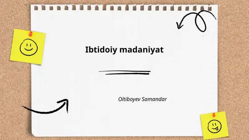 Ibtidoiy madaniyat 1