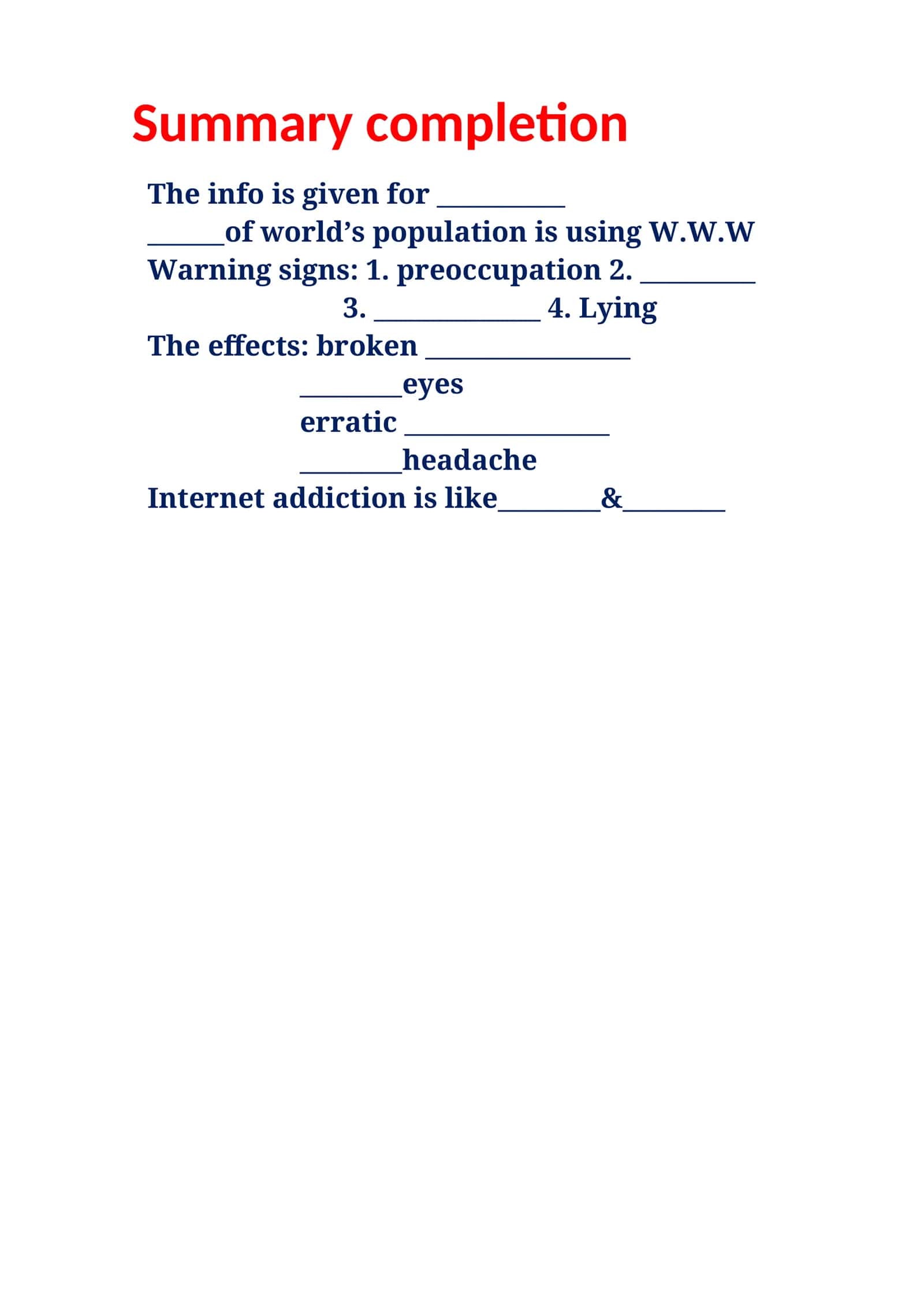 Internet addiction 1