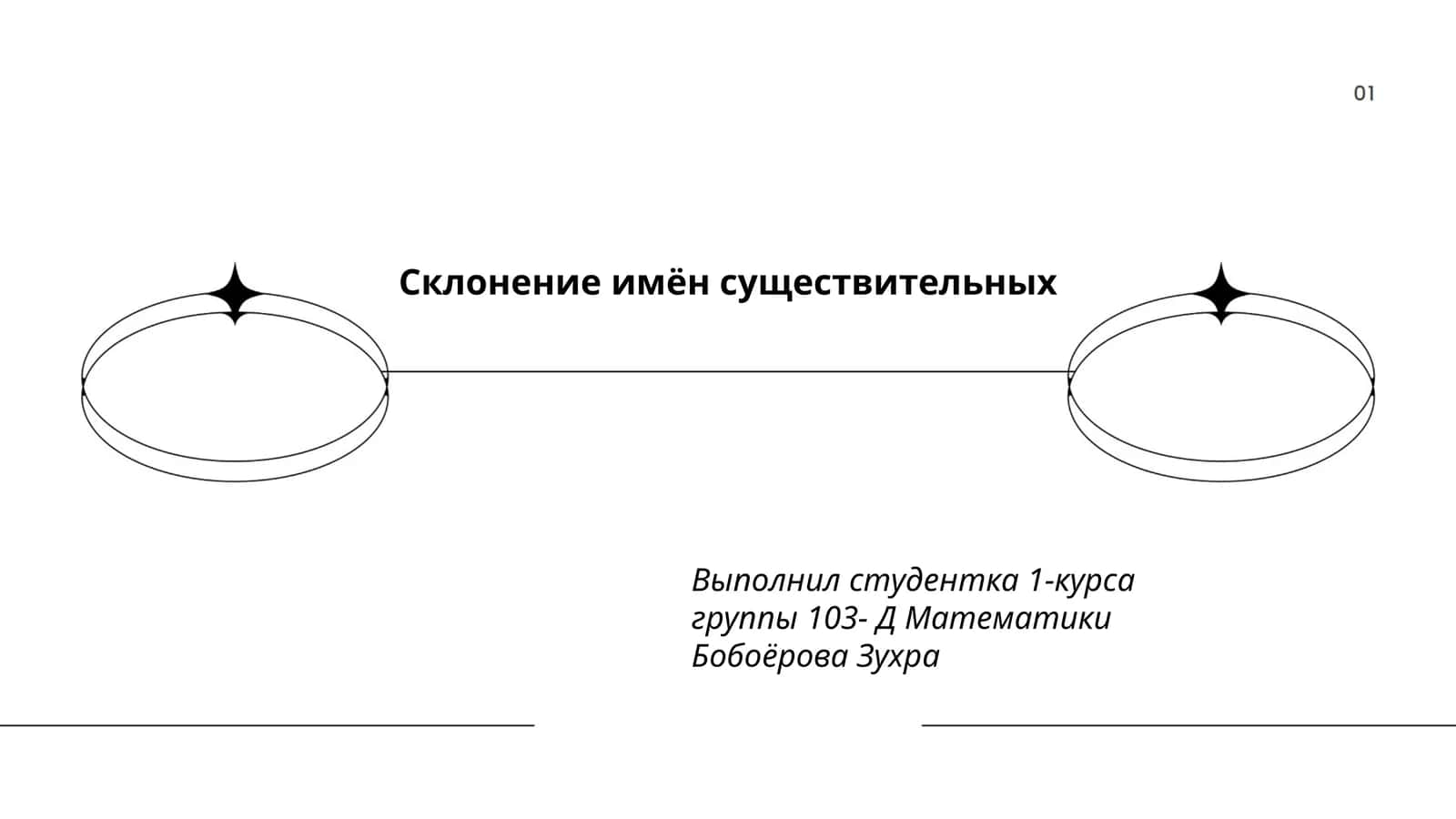 Склонение имён существительных 1