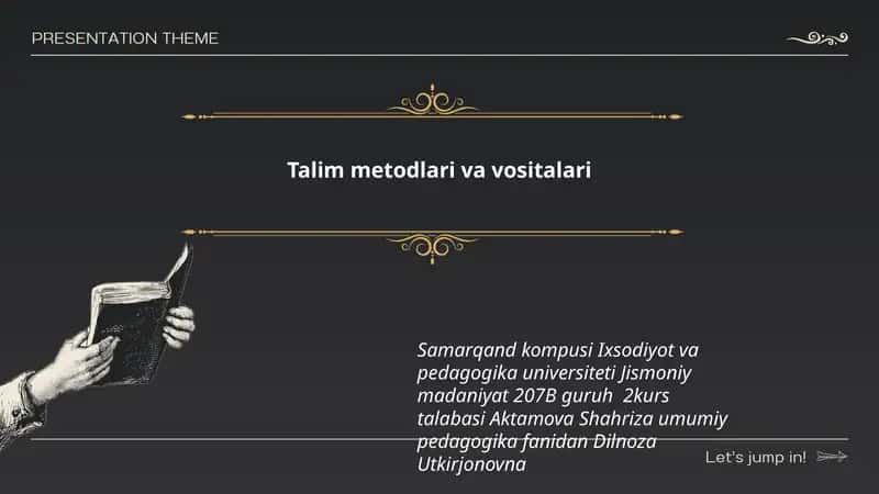 Talim metodlari va vositalari 1