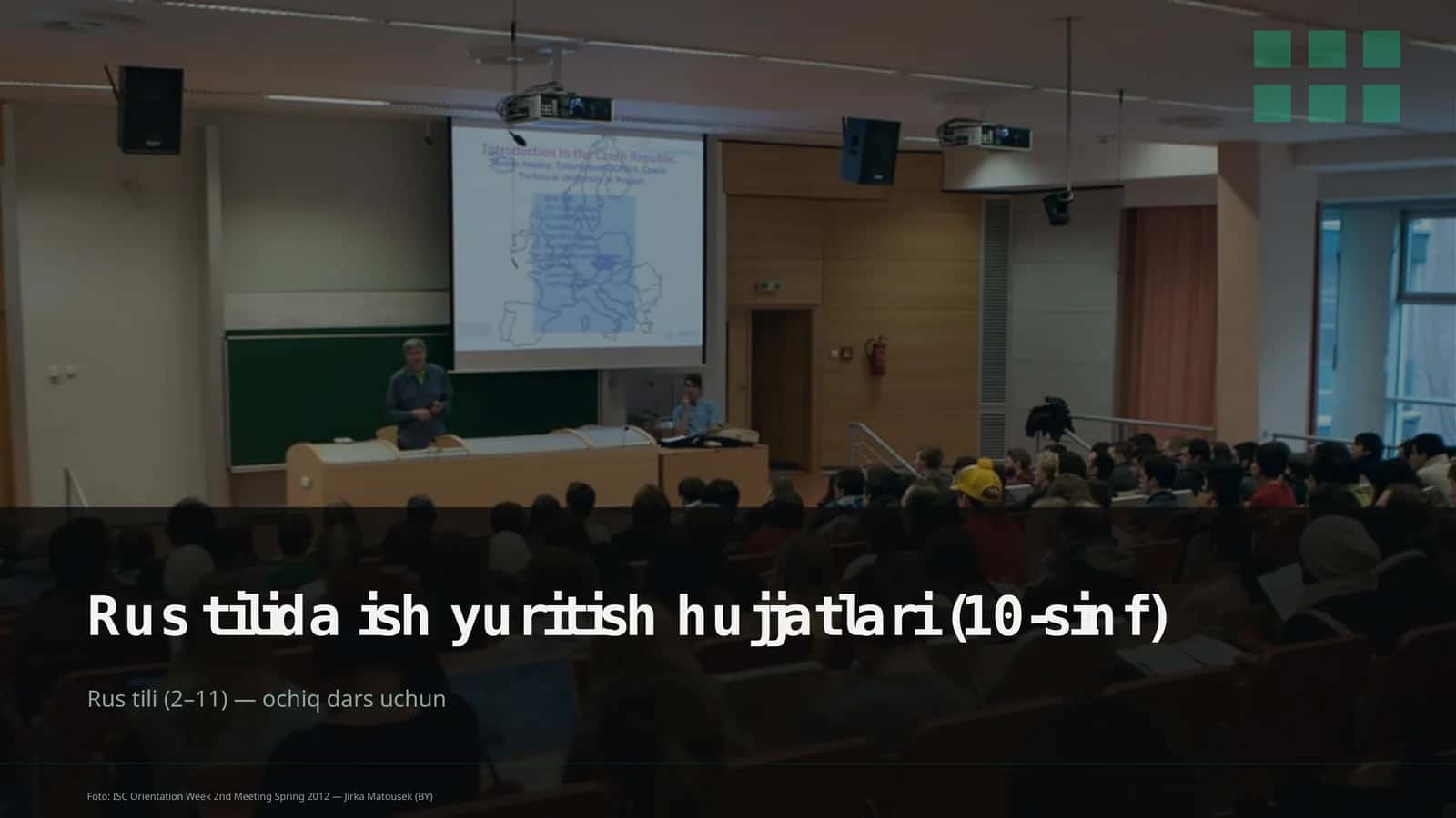 Rus tilida ish yuritish hujjatlari (10-sinf) 1