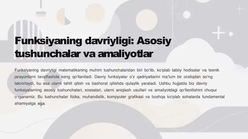 Davriy funksiyalar 1