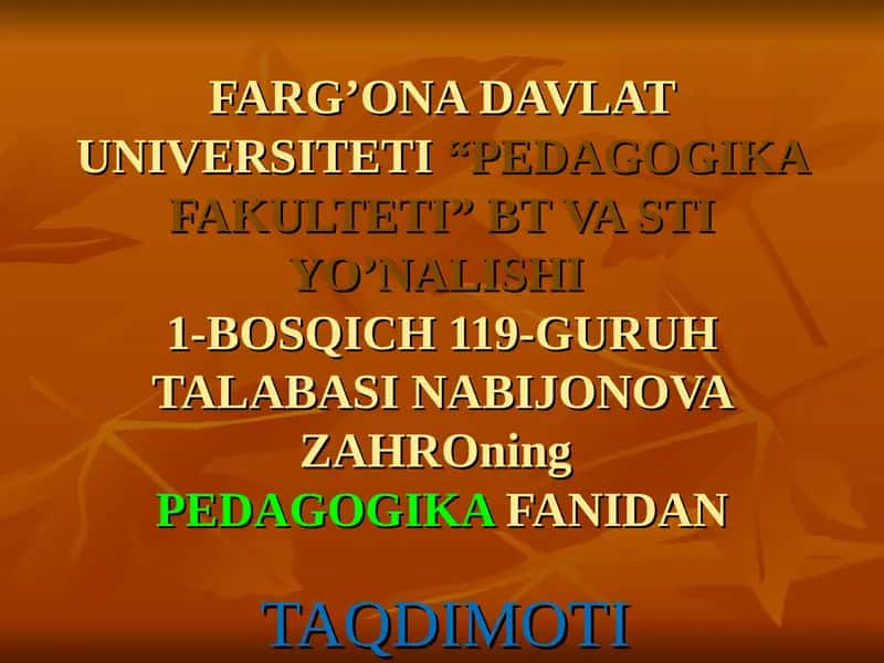 Iogani Genrix Pestalotssining Pedagogik Nazariyasi 1