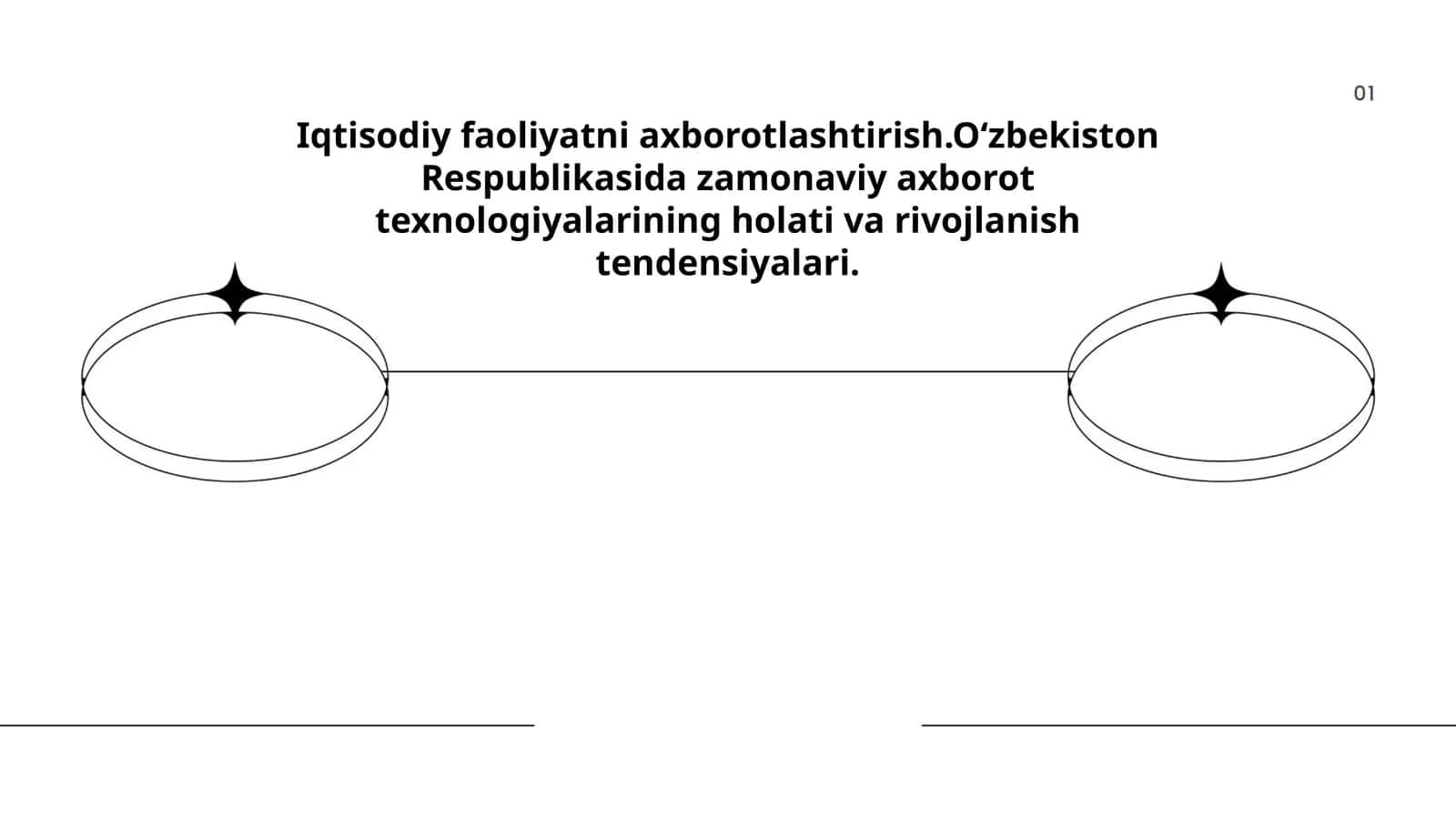 Iqtisodiy faoliyatni axborotlashtirish.Oʻzbekiston Respublikasida zamonaviy axborot texnologiyalarining holati va rivojlanish tendensiyalari 1