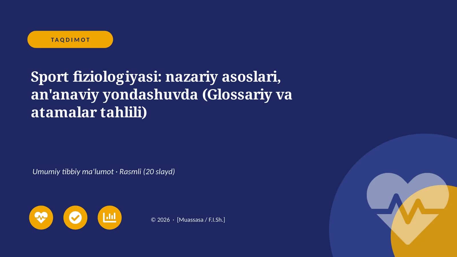 Sport fiziologiyasi: nazariy asoslari, an'anaviy yondashuvda (Glossariy va atamalar tahlili) 1