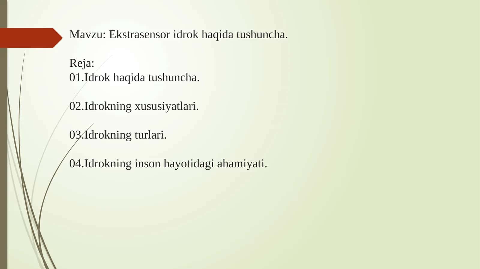 Ekstrasensor idrok haqida tushuncha 1