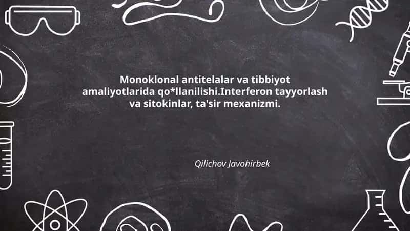 Monoklonal antitelalar va tibbiyot 1