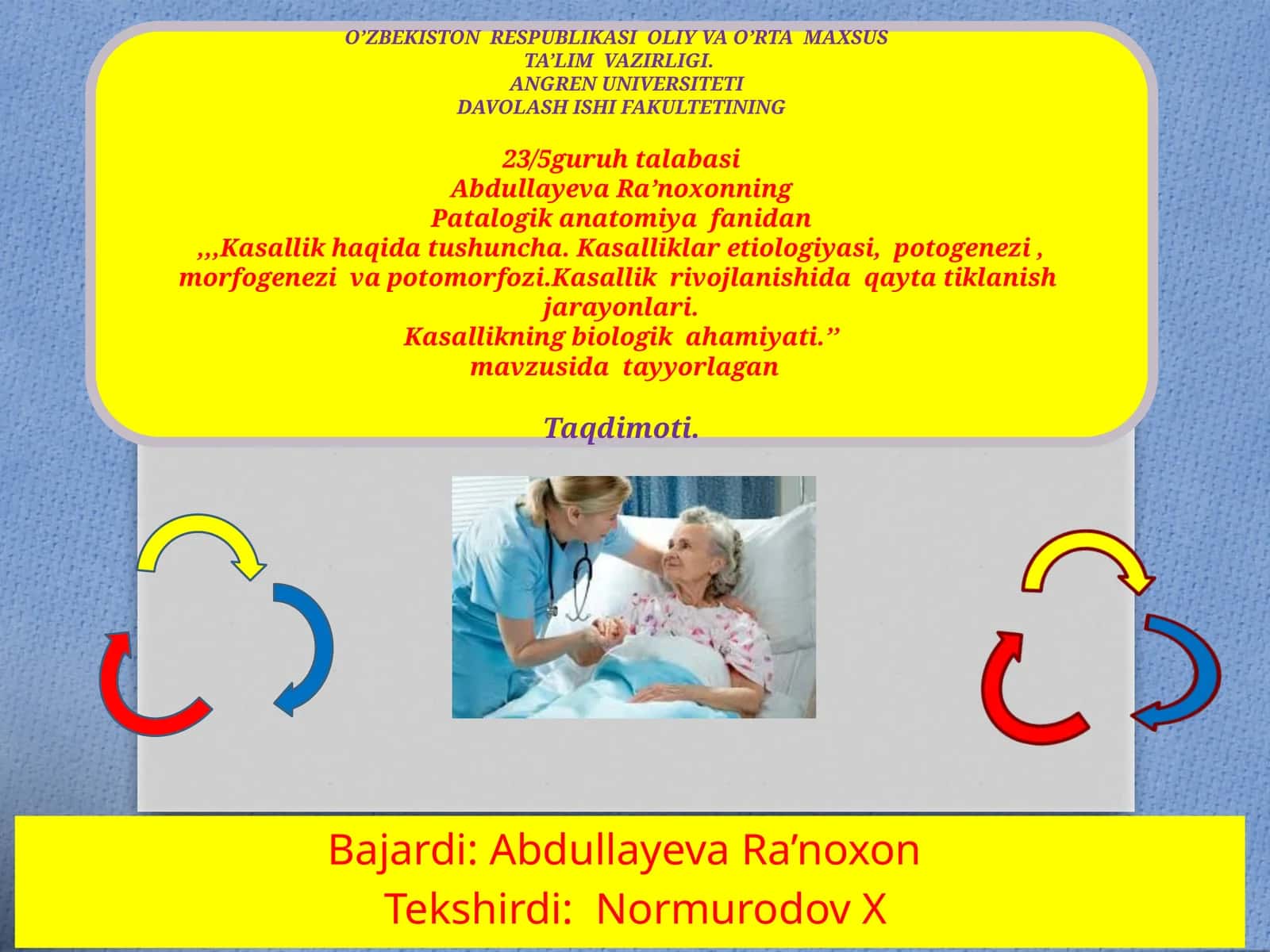 Kasallikhaqida Tushuncha 1