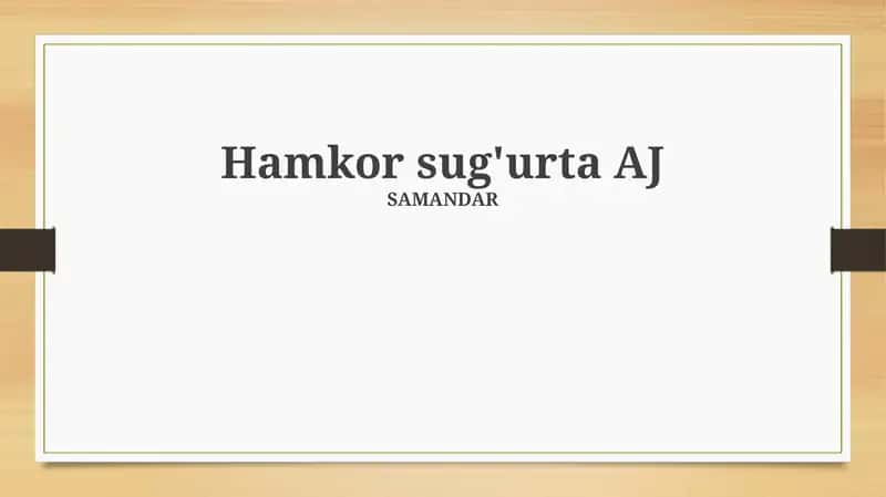 Hamkor Sug'urta 1