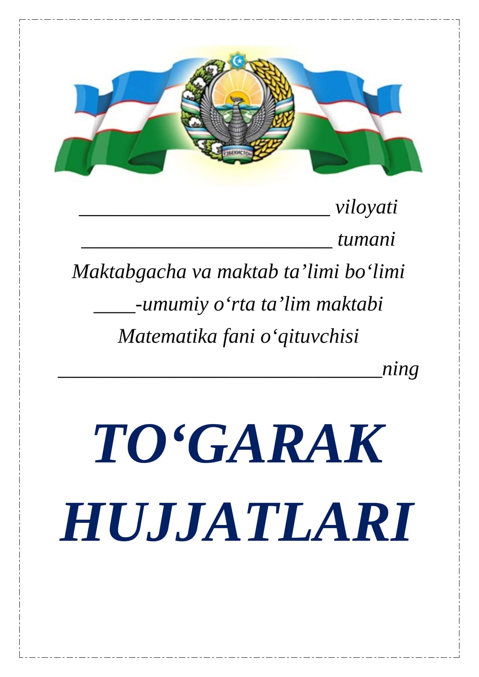 7-sinf fizika 34 soatli to'garak 1