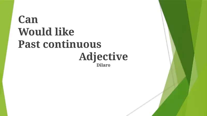 Modal Verbs of Desire 1