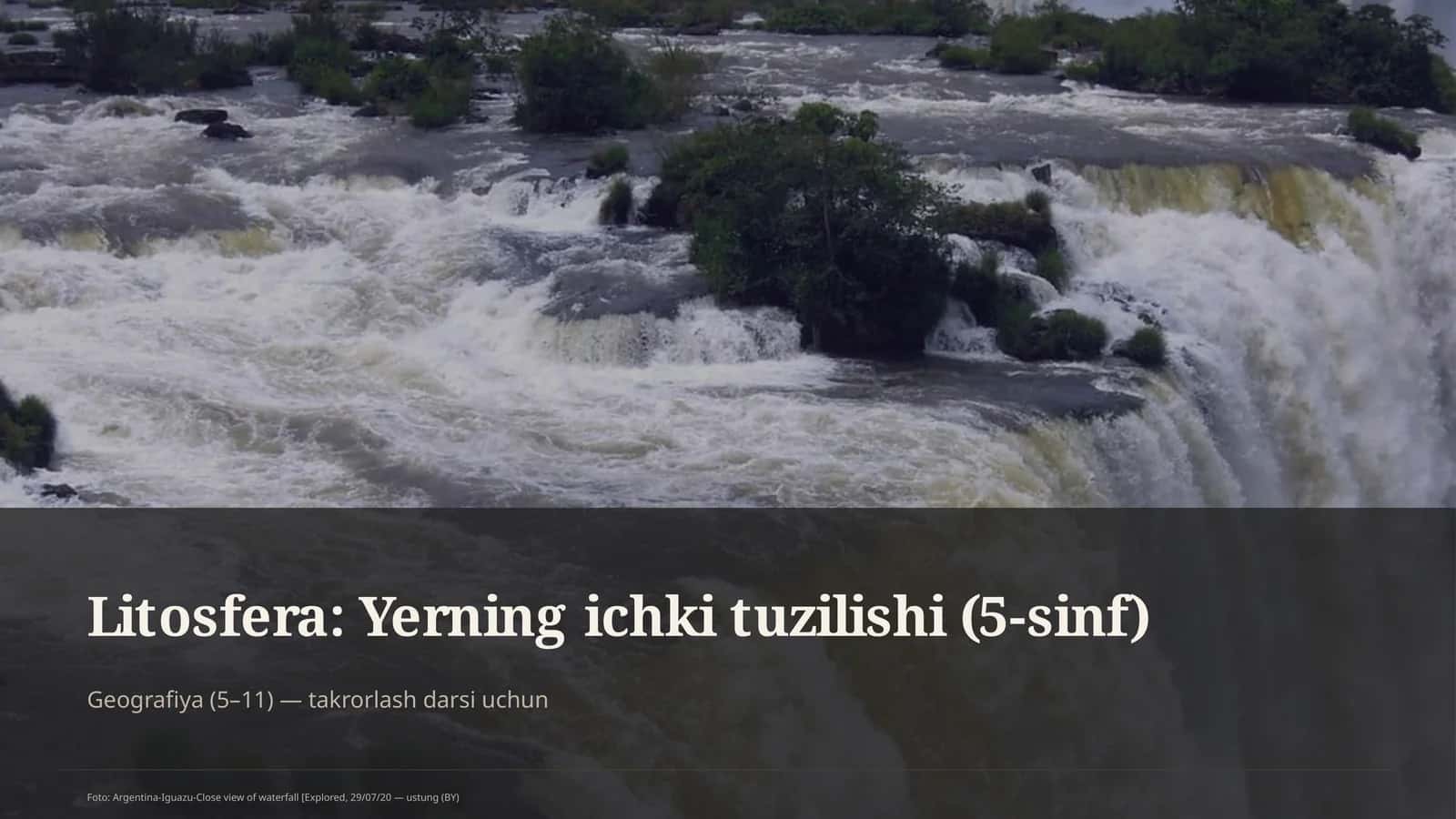 Litosfera: Yerning ichki tuzilishi (5-sinf) 1