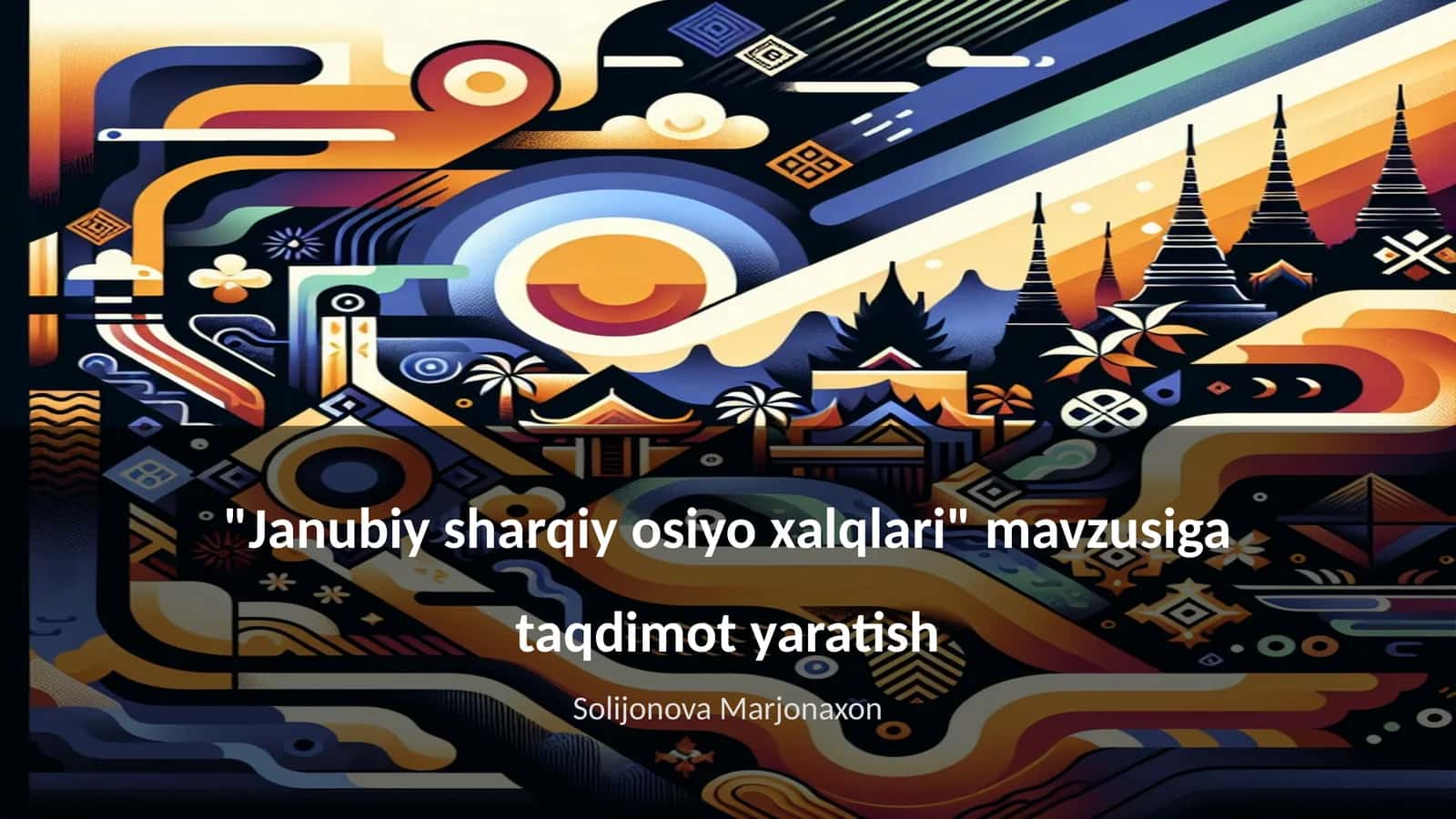 Janubiy sharqiy osiyo xalqlari 1