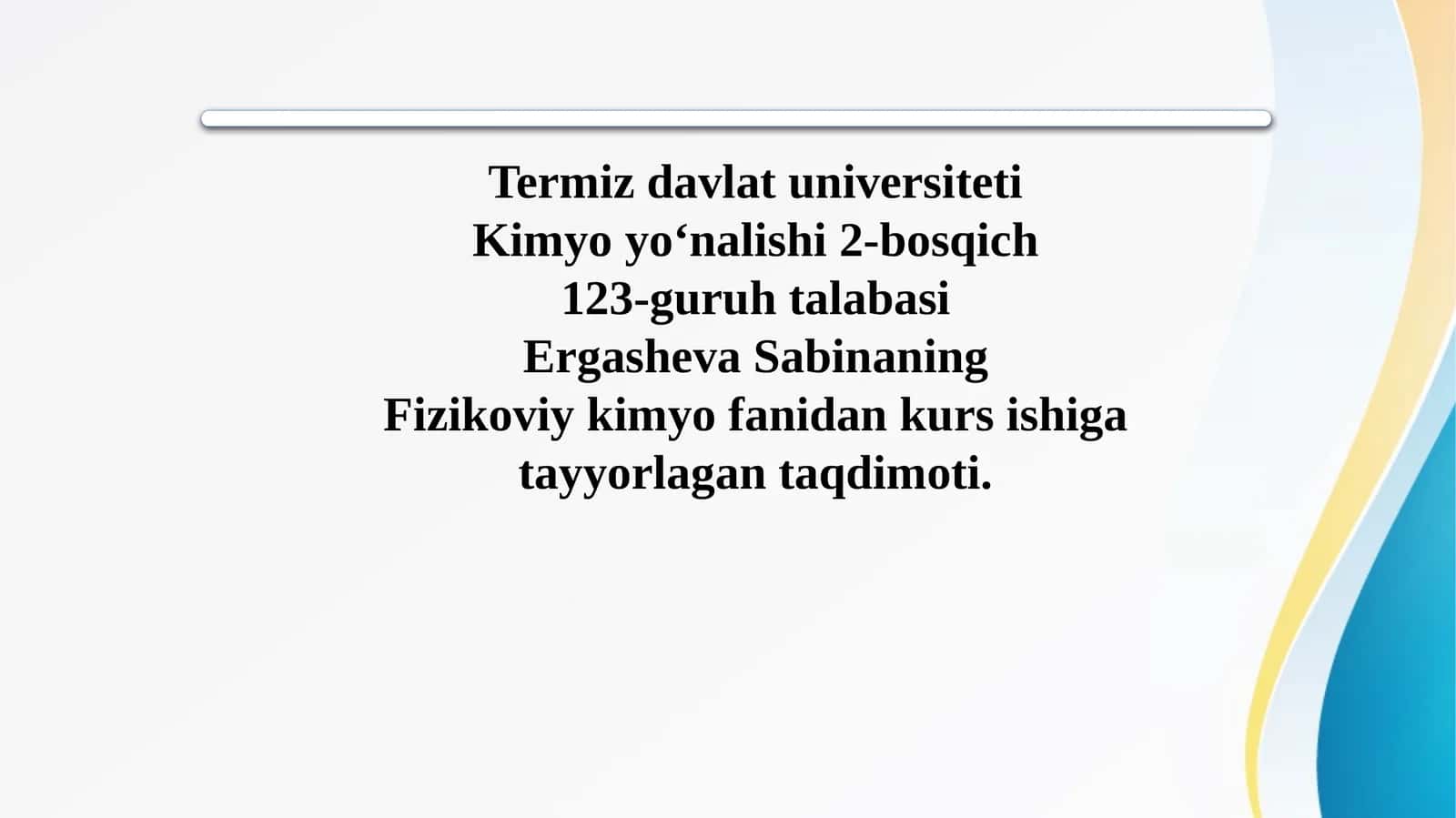Suyuqliklarning toʻyingan bugʻ bosimi 1