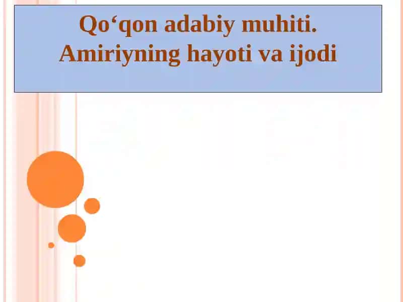 Qo‘qon adabiy muhiti 1