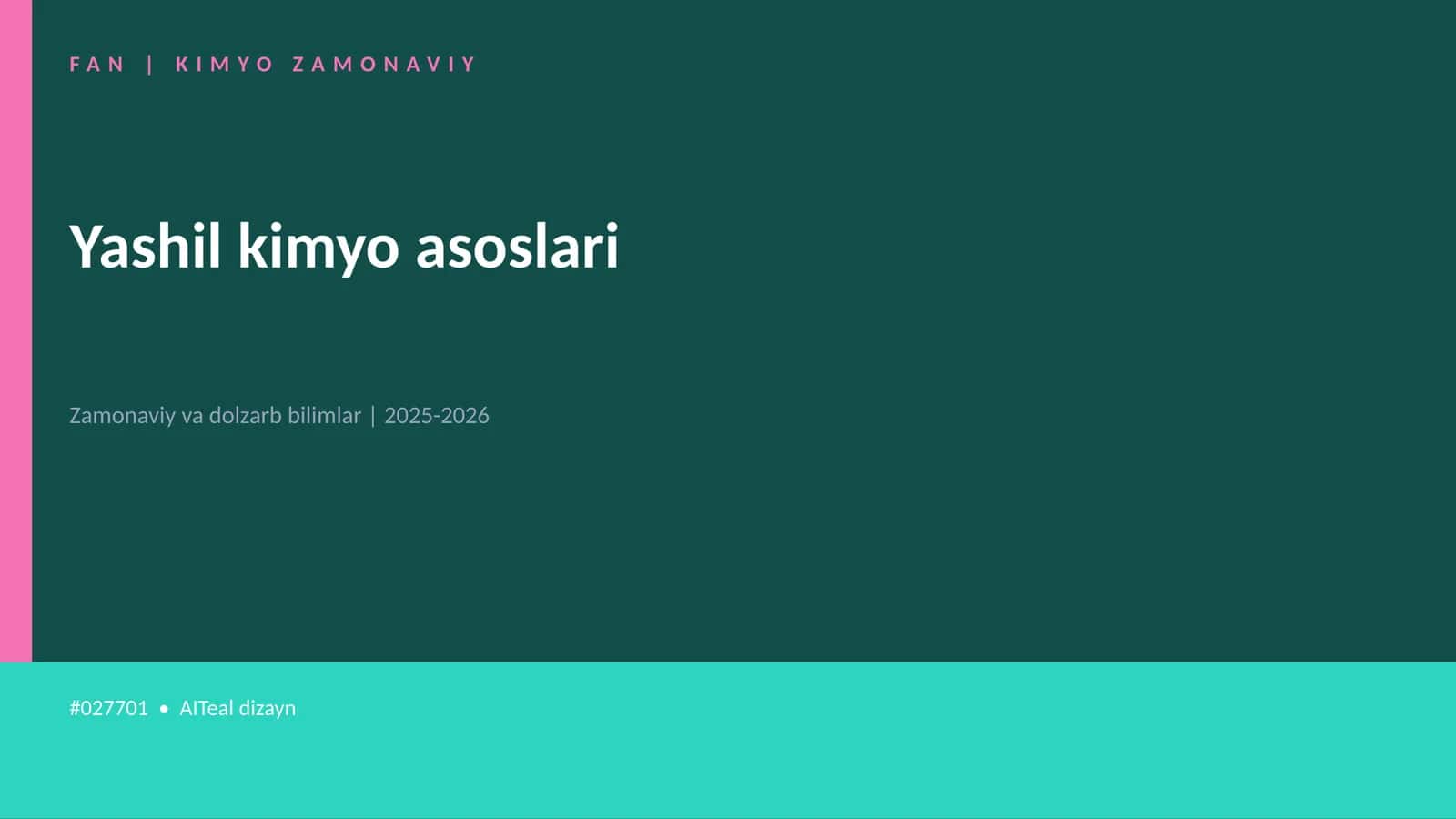 KIMYO ZAMONAVIY 1