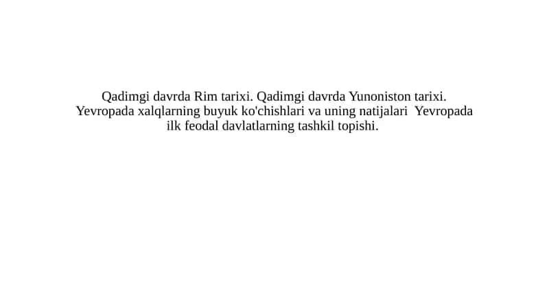 Qadimgi davrda Rim tarixi 1