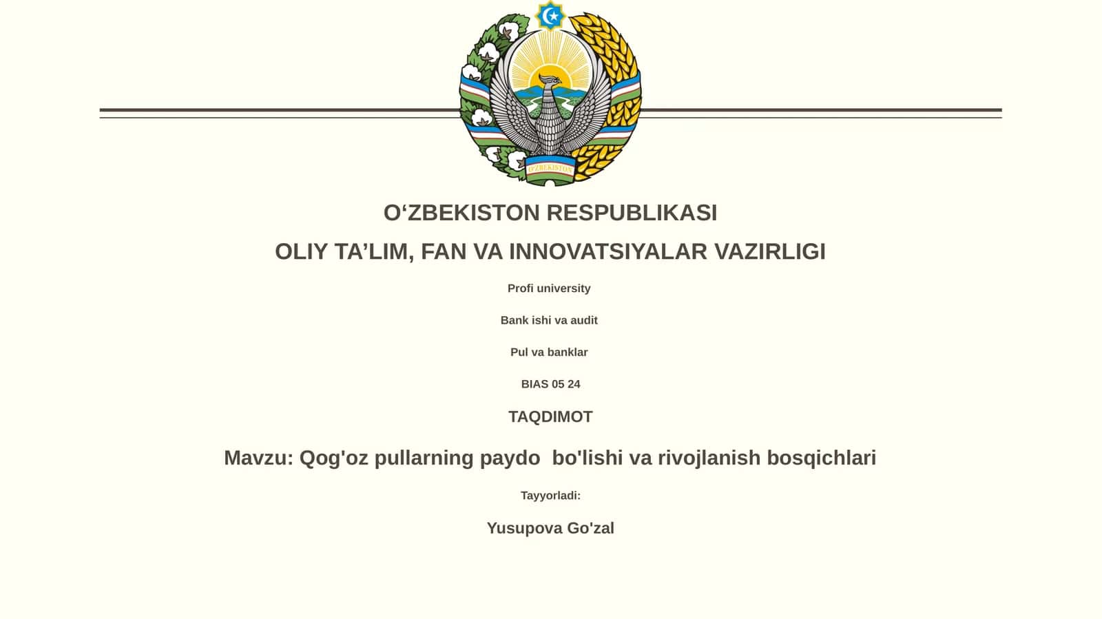 Qog'oz pullarning paydo bo'lishi va rivojlanish bosqichlari 1