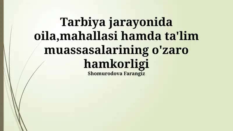 Muammolar va ularning yechimlari 1