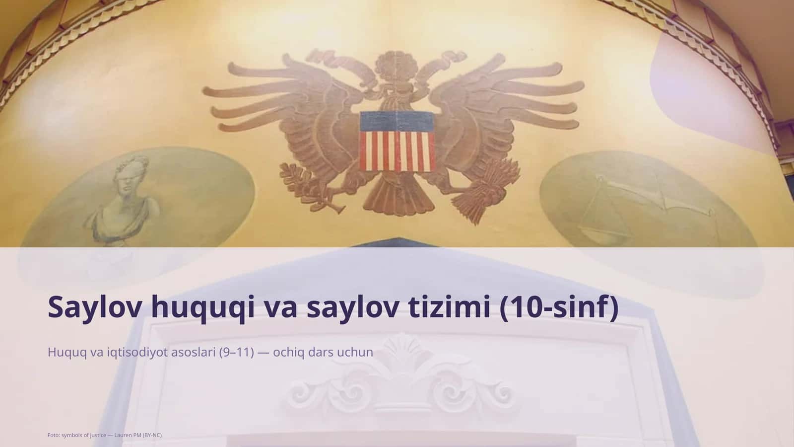 Saylov huquqi va saylov tizimi (10-sinf) 1