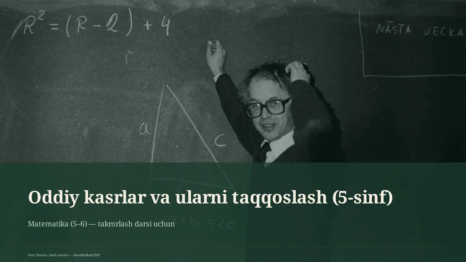 Oddiy kasrlar va ularni taqqoslash (5-sinf) 1