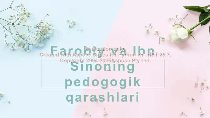 Farobiy va IBN SINO PPT 1