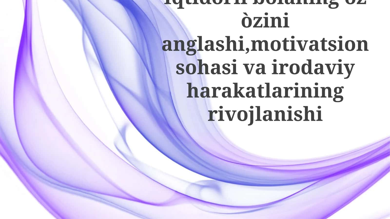 Salohiyatli Bolaning Motivatsion Sohasi 1