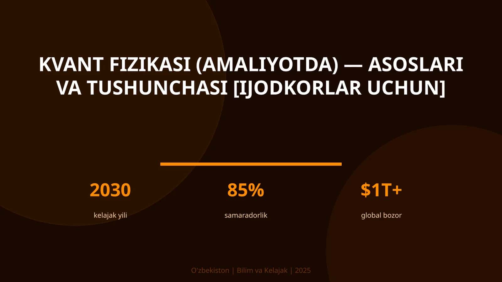 Kvant fizikasi (amaliyotda) — asoslari va tushunchasi 1