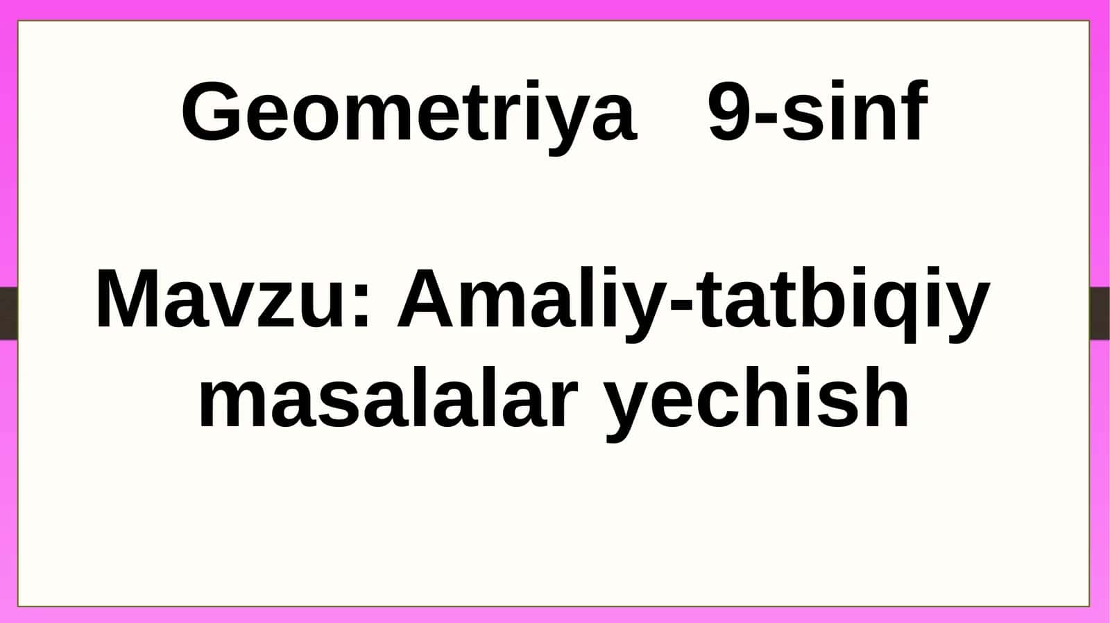 Geometriya 9-sinf 1